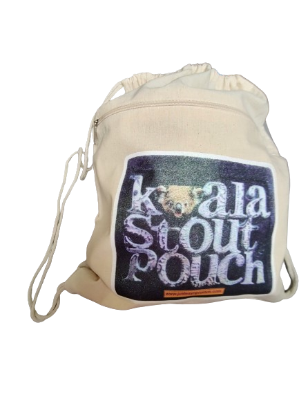 Black koala glitter drawstring bag in natural cotton
Koala Stout Pouch natural cotton travel storage drawstring pouch
Koala Stout Pouch Black Image Drawstring Bag Natural www.justsaynpromos.com