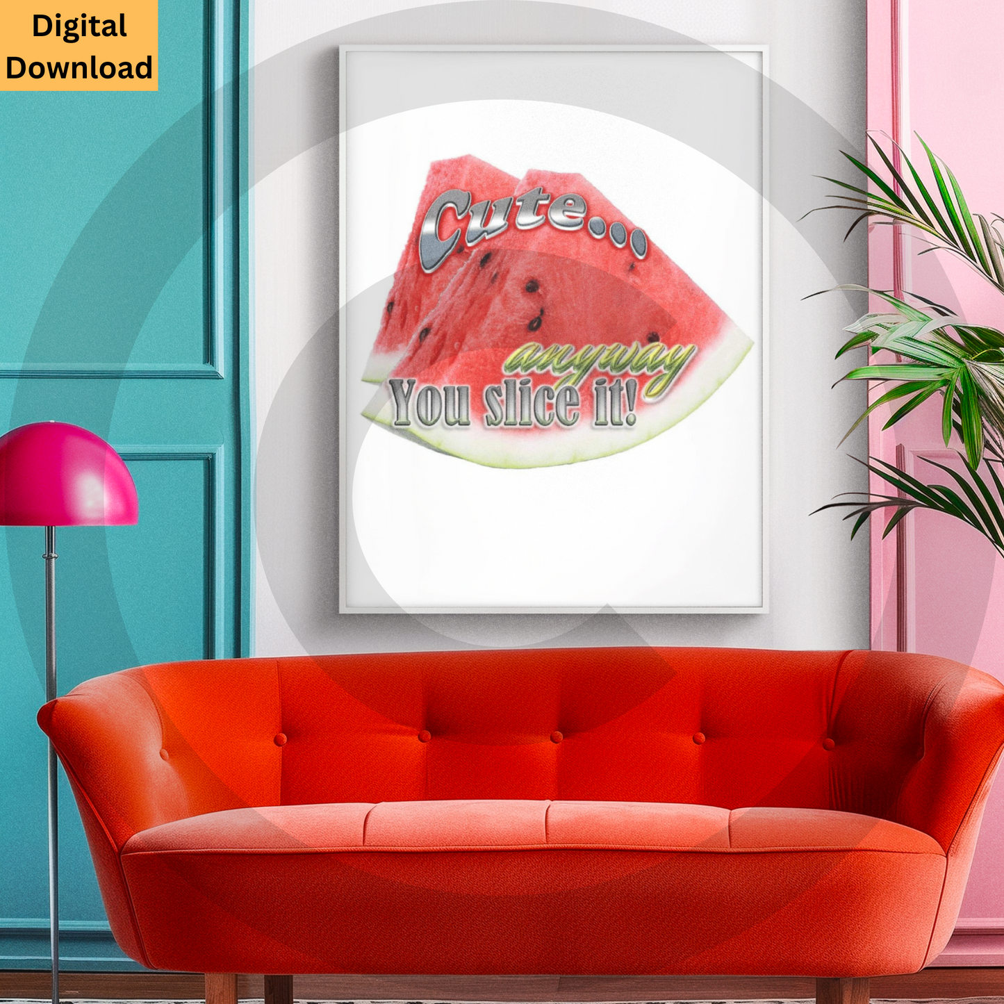 Cute watermelon pun digital wall art printable
Kawaii fruit illustration with playful typography instant download
Cute... Anyway You Slice It! watermelon pun digital wall art printable
Playful fruit-themed nursery decor instant download
www.justsaynpromos.com