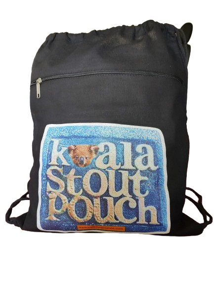 blue koala glitter drawstring bag made from natural cotton

Koala Stout Pouch black cotton pouch with blue glitter koala design

Koala Stout Pouch Blue Image Drawstring Bag Black www.justsaynpromos.com