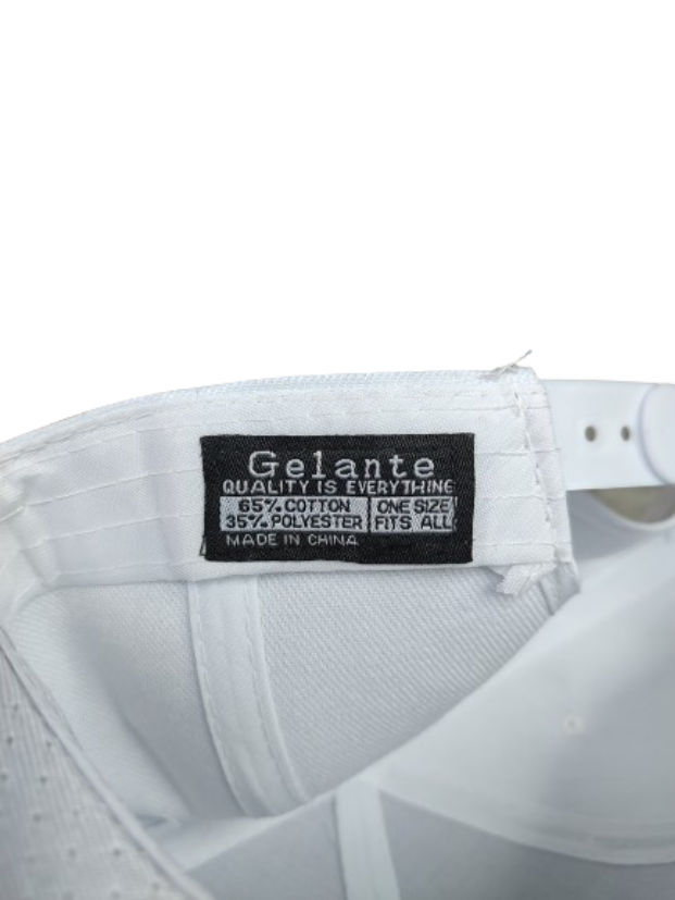 Rise Above It! Wings White Frame 6 Panel Flat Bill Hat White www.justsaynpromos.com