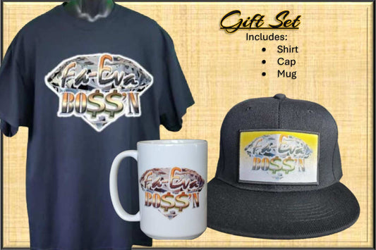 Fa‑Eva Boss’n gift set black glitter tee mug hat empowerment bundle

Men’s empowerment gift set black tee mug and flat‑bill hat

Fa-Eva Boss'n Gift Set - Black www.justsaynpromos.com