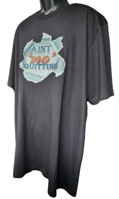 Aint 'no' Quitting 🔥 Adult Unisex Graphic Tee - XL & 3XL - Black www.justsaynpromos.com