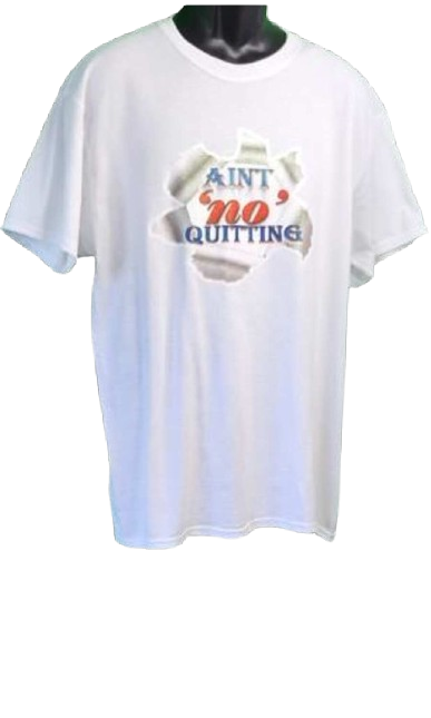 Aint 'no' Quitting Gift Set - White www.justsaynpromos.com