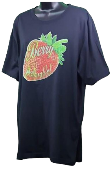 Berry Adorable! 🍓Adult Unisex Graphic Tee - XL - Black www.justsaynpromos.com