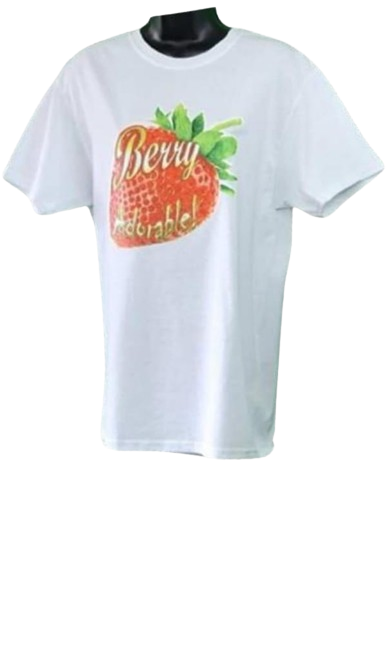 Berry Adorable! 🍓Adult Unisex Graphic Tee - Medium - White www.justsaynpromos.com