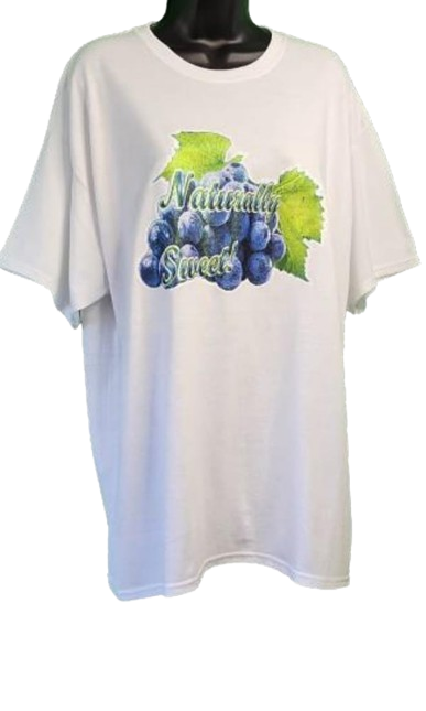 Naturally Sweet!! Glitter Tee with Blue Grapes – Retro Unisex Graphic T-Shirt in Navy Blue or White, Hand Pressed by Just Say’n Promos – Feel-Good Fruit-Inspired Apparel with Sparkle Accent
www.justsaynpromos.com