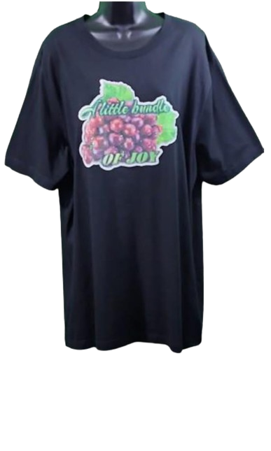 A Little Bundle of Joy! Glitter Tee with Red Grapes Graphic – Retro Feel-Good Unisex T-Shirt in Red, White, or Black, Sizes M–4XL, Hand Pressed by Just Say’n Promos – Fun Fruit-Inspired Sparkly Apparel
www.justsaynpromos.com