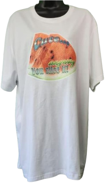 Cute... Any Way You Slice It! 🍉 Adult Unisex Graphic Tee - 2XL - White www.justsaynpromos.com