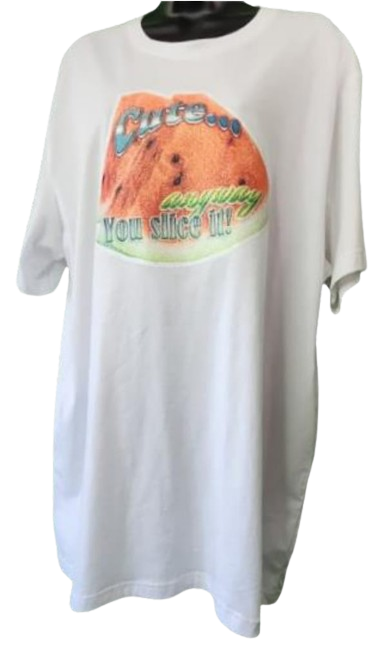 Cute... Any Way You Slice It! 🍉 Adult Unisex Graphic Tee - 2XL - White www.justsaynpromos.com