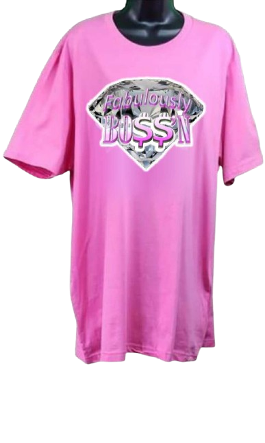Fabulously Boss’n Glitter Tee with Diamond and Money Sign Graphics – Bold Retro Unisex T-Shirt in White or Pink, Sizes M–4XL, Hand Pressed by Just Say’n Promos – Empowering Sparkly Apparel with Hustle Vibes for her
www.justsaynpromos.com