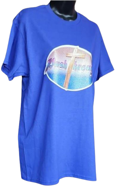 Push Through! Glitter Cross Graphic Tee – Inspirational Unisex T-Shirt in Blueish Purple, Hand Pressed by Just Say’n Promos – Retro Faith-Based Apparel with Uplifting Message and Sparkle
www.justsaynpromos.com