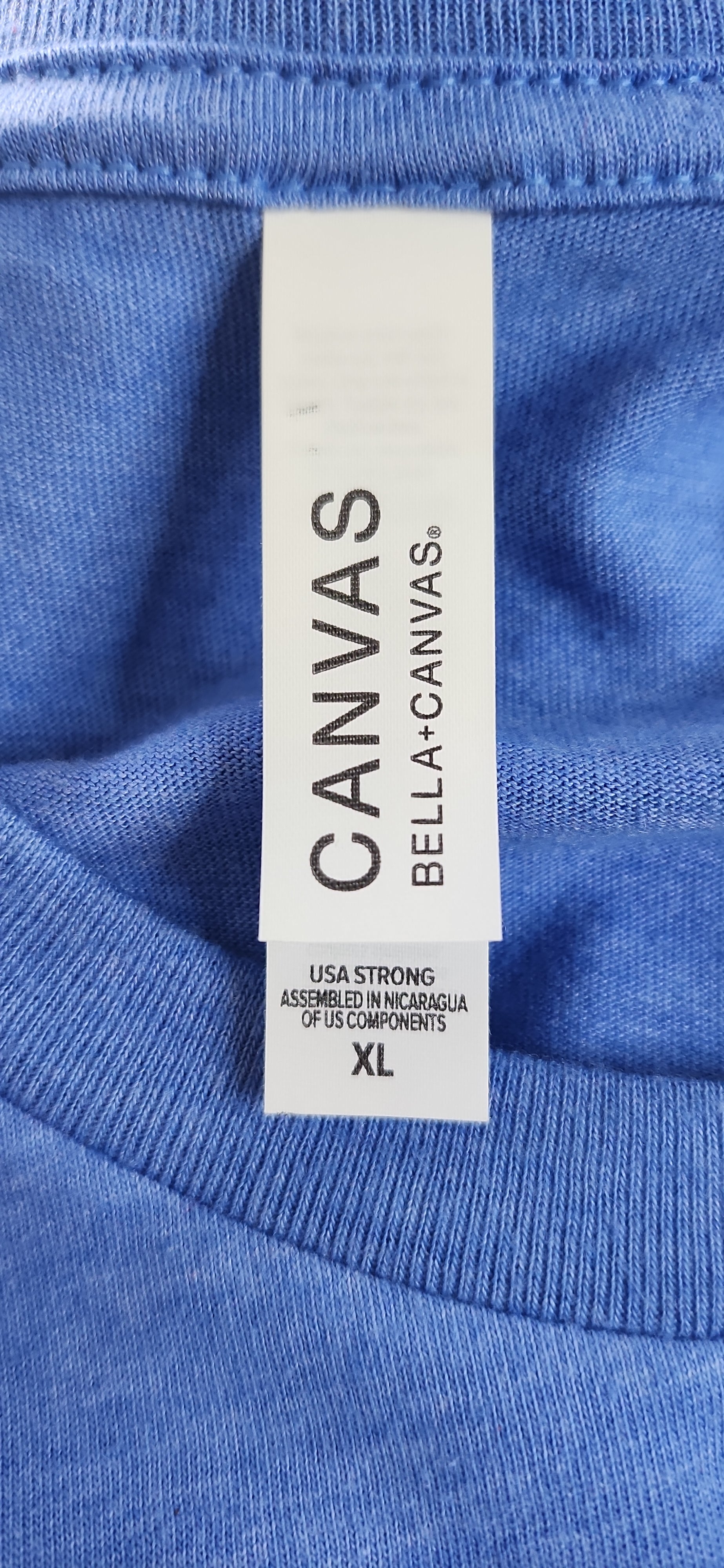 Push Through ✝️ Adult Unisex Graphic Tee - XL - Light Blue www.justsaynpromos.com