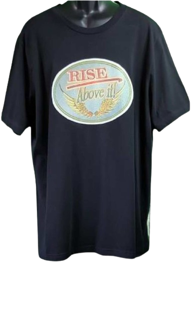 Rise Above It!! Retro Glitter Tee with Golden Wings – Feel-Good Unisex Graphic Shirt in White or Black, Hand Pressed by Just Say’n Promos – Uplifting Custom Apparel with Vintage Vibes
www.justsaynpromos.com