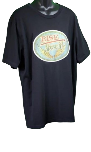 Rise Above It! 🦅(Circle) Adult Unisex Graphic Tee - 2XL - Black www.justsaynpromos.com