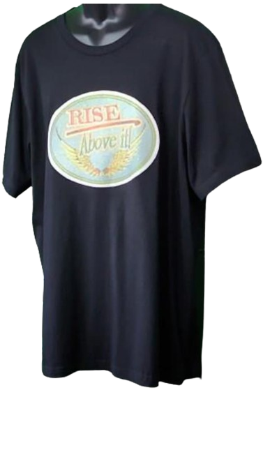 Rise Above It! 🦅(Circle) Adult Unisex Graphic Tee - 2XL - Black www.justsaynpromos.com