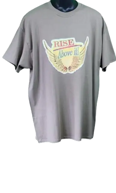Rise Above It! 🦅 Adult Unisex Graphic Tee - XL - Brown www.justsaynpromos.com