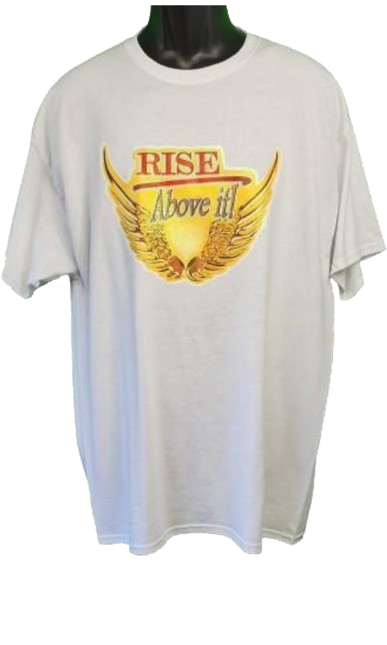 Rise Above It!! Retro Glitter Tee with Golden Wings – Feel-Good Unisex Graphic Shirt in White or Brown, Hand Pressed by Just Say’n Promos – Uplifting Custom Apparel with Vintage Vibes
www.justsaynpromos.com